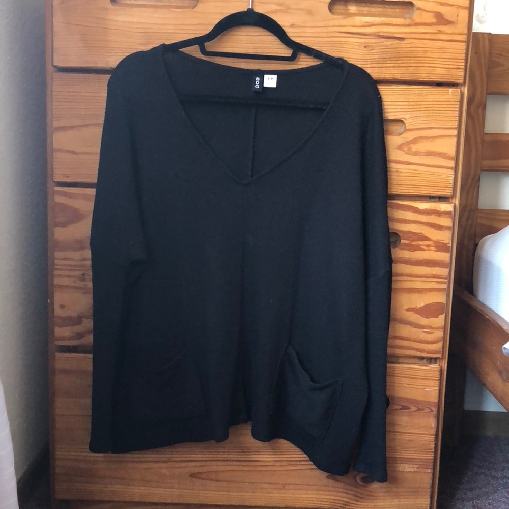 Black long sleeve top